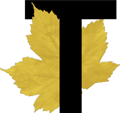 capital letter T with leaf decoration